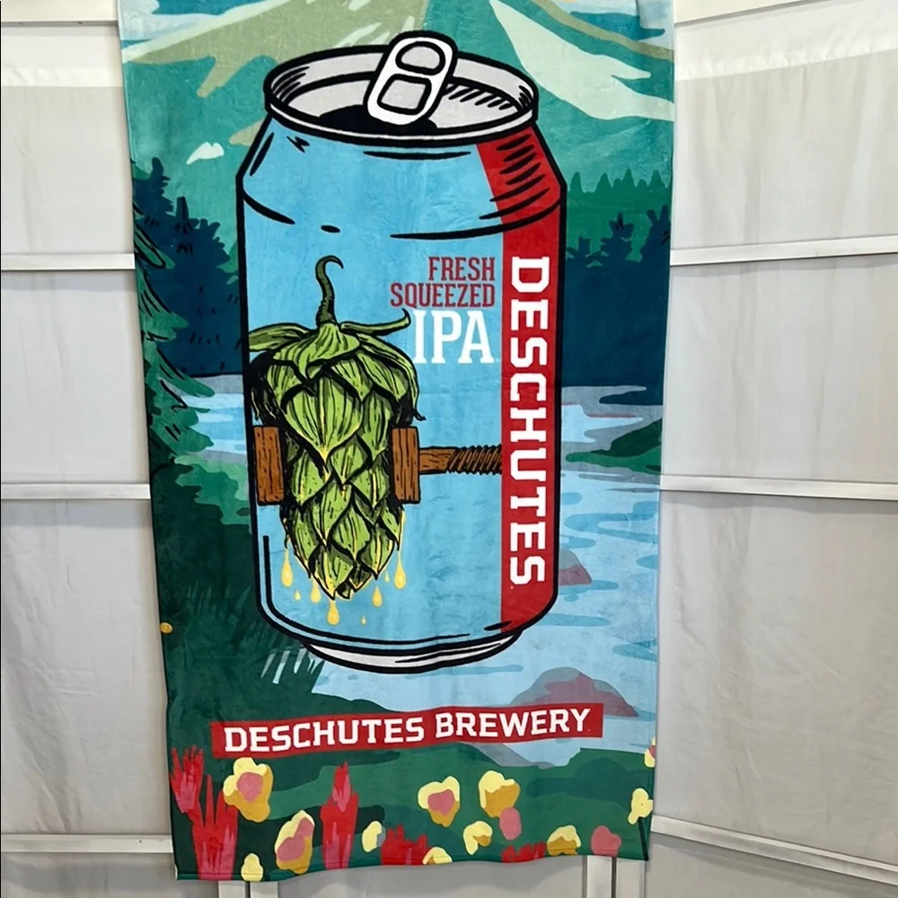 Deschutes Brewery IPA beer soft vibrant Beach Towel for Bath or beach